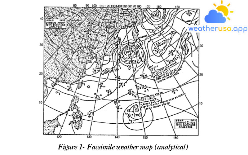 Figure 1- Facsimile weather map (analytical)