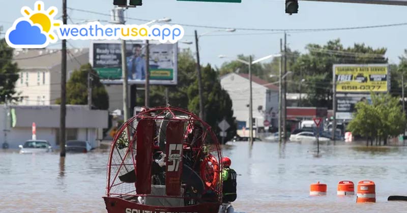 Kansas experiences 'extensive damage' as 17 million Americans are at risk from storms